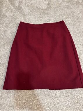 J. Crew Burgundy Skirt - Classic A-Line